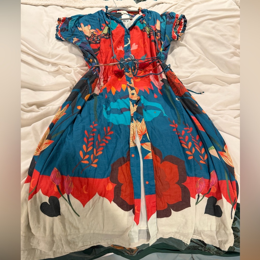 Free People Carolina K Valerie Floral Maxi Dress L/XL - Picture 2 of 4